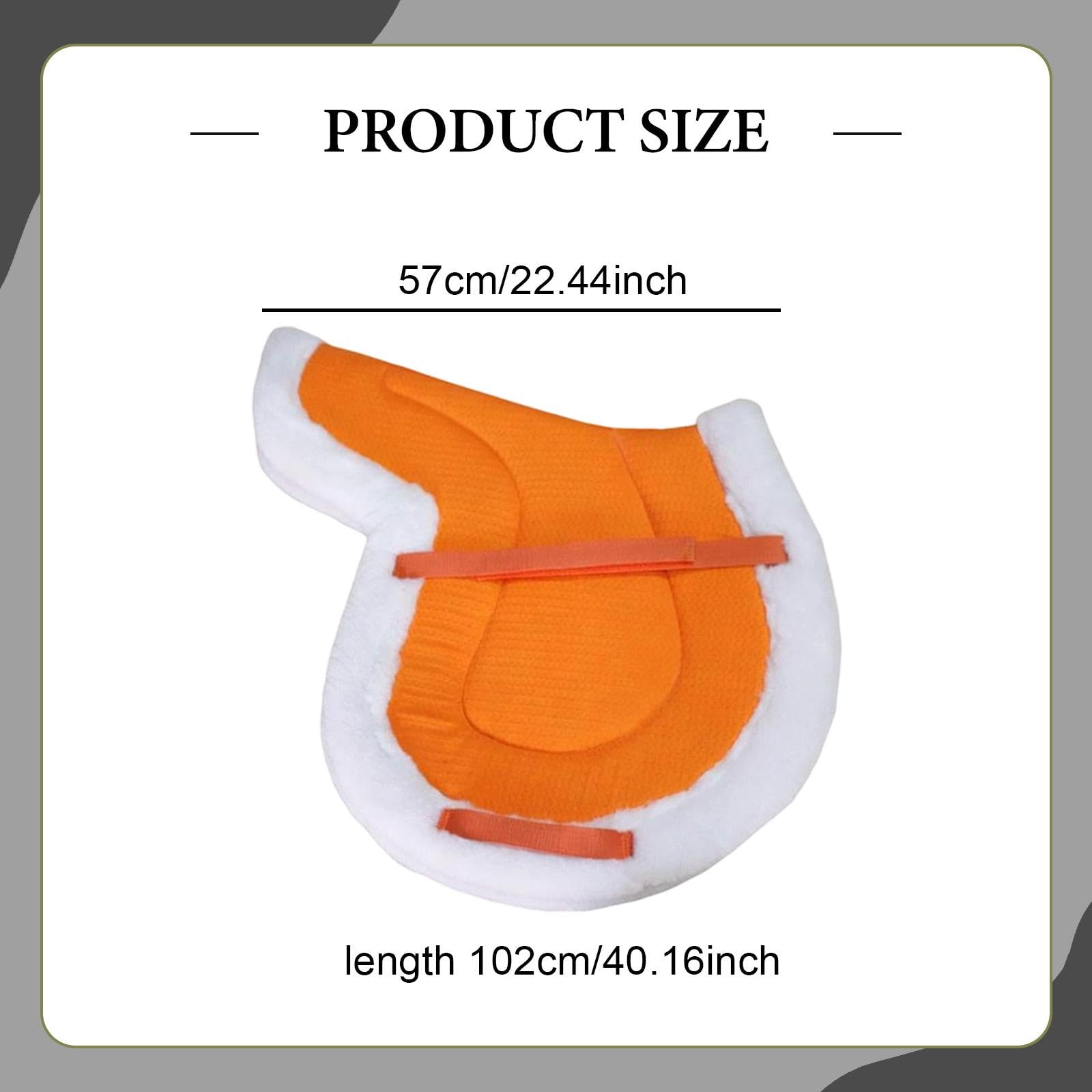 Almohadilla de Montar Caballo Silla Asiento Antideslizante Absorción Impactos Sherpa Lavable Resistente para Cabalgatas Ecuestres Saltos