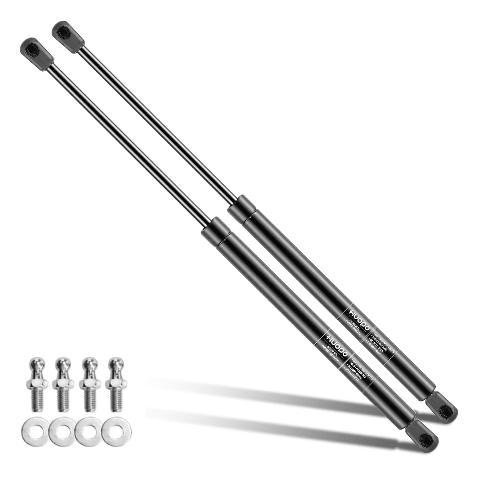20 inch 150lb/667N Gas Shock Strut Lift Support for Tonneau Cover Camper RV Bed Basement Storage Doors Hatch Boat Lid Tool Box Custom Window Tanning Bed Struts Replacement Parts, Set of 2 by HUOPO