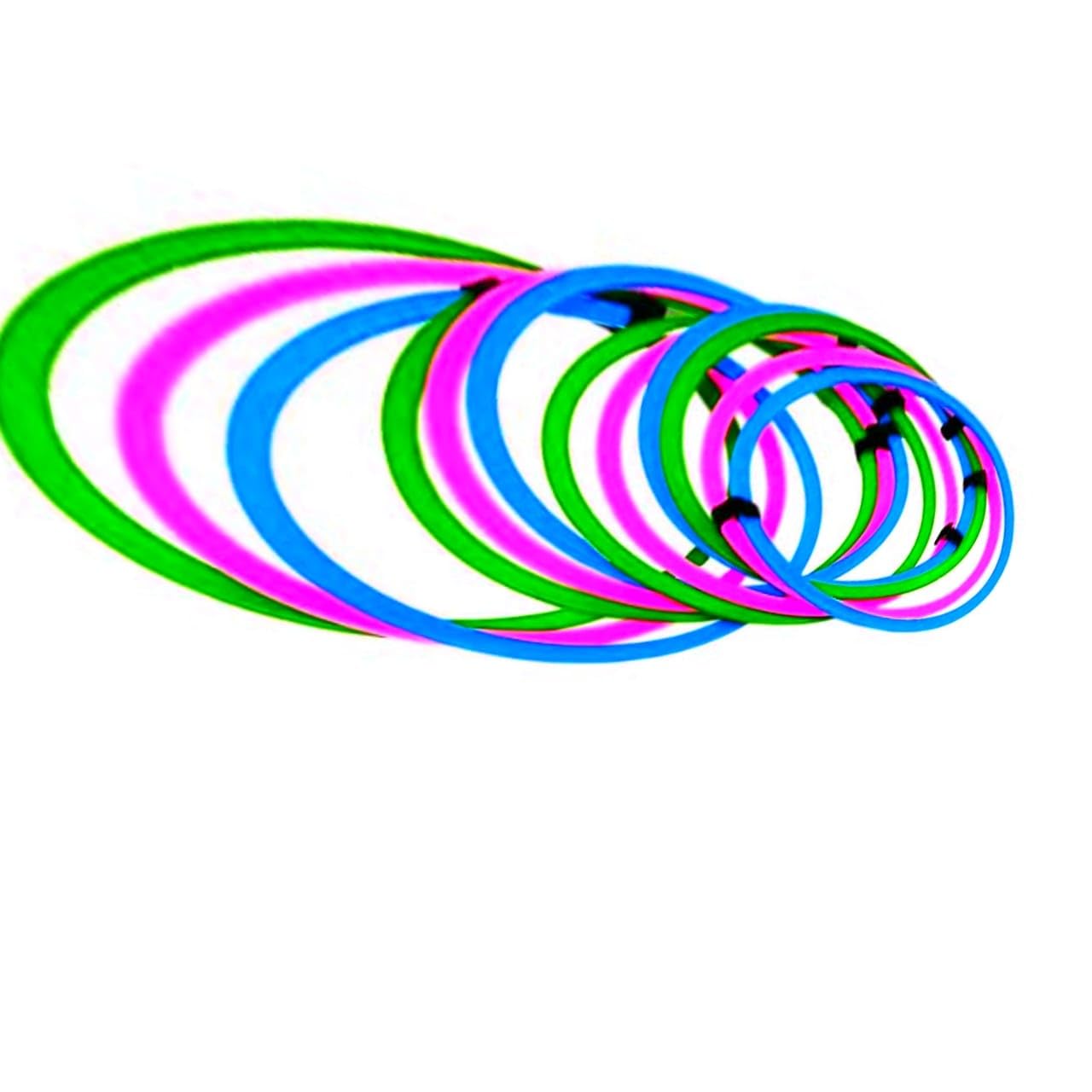 RSW Sports Agility Training Ring Ladder (Set of 12 Rings) - Multicolored