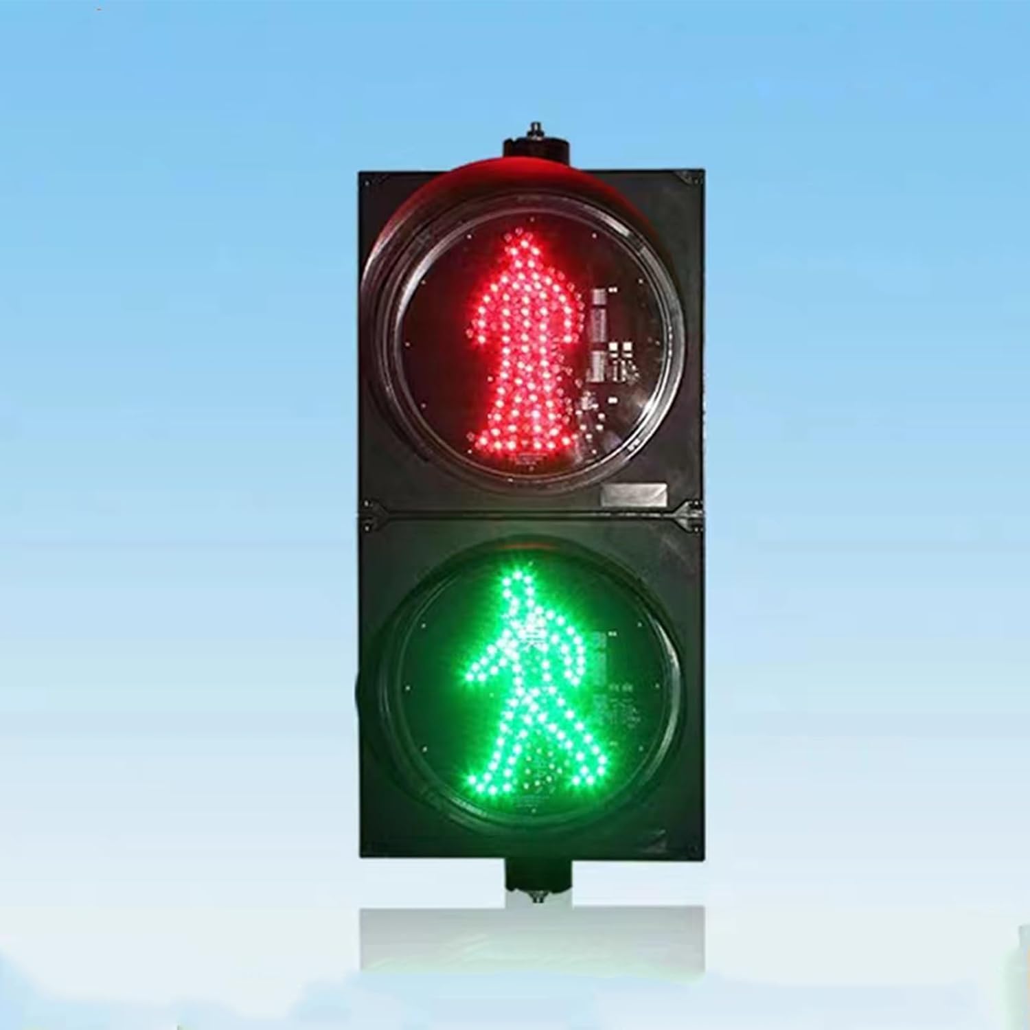Traffic Light, Red/Green Traffic Signal Light, Stop and Go Light, PC Housing Waterproof, Cobweb Lens Warning Light, Car and Pedestrian Road Signs, Easy to Install(12V,300MM)