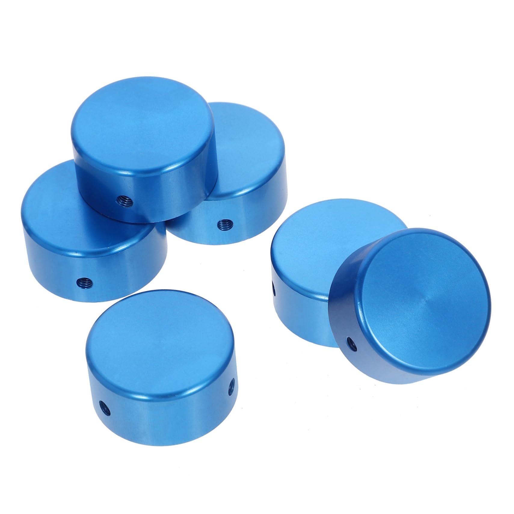 FOMIYES Guitar Effects Pedal Footswitch Topper Guitar Foot Aluminum Pedal Cap Set of 6