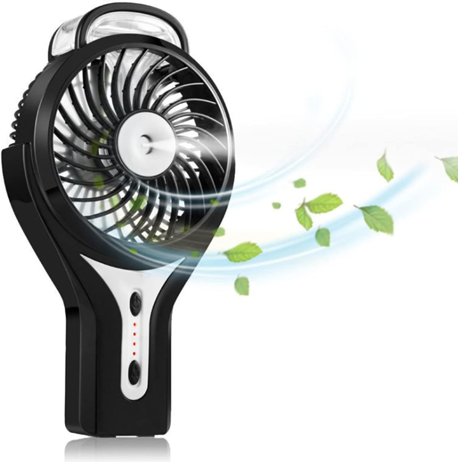 Misting Fan, 2 in 1 Mini Handheld USB Misting Fan with Personal Cooling, Mist Humidifier Portable for Home Office and Travel, Built in 2200mAh Rechargeable Battery.