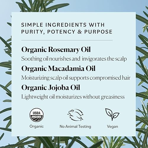 Miniatura 5 de Sky Organics - Aceite orgánico de raíces fuertes de romero - Aceite de romero para el crecimiento del cabello - con aceite de macadamia y aceite de