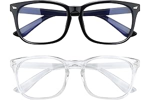 Glasses for Computer Use, Blue Light Blocking Glasses for Men and Women
