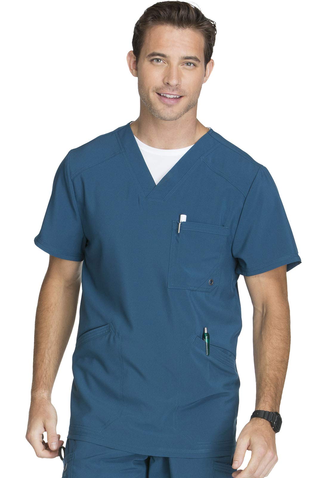 Cherokee CK900A CK900A Schlupfkasack für Herren, moderne Passform, Oberteil mit V-Ausschnitt, CK900A und einer Hose mit Kordelzug, CK200A – Größen bis 5XL
