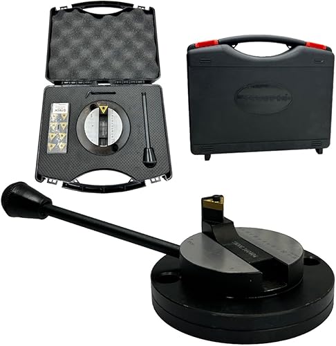 Accesorio de giro de bolas con escala de graduación (para referencia de usuarios) para hacer bolas convexas en máquina de torno con 1 caja de broca