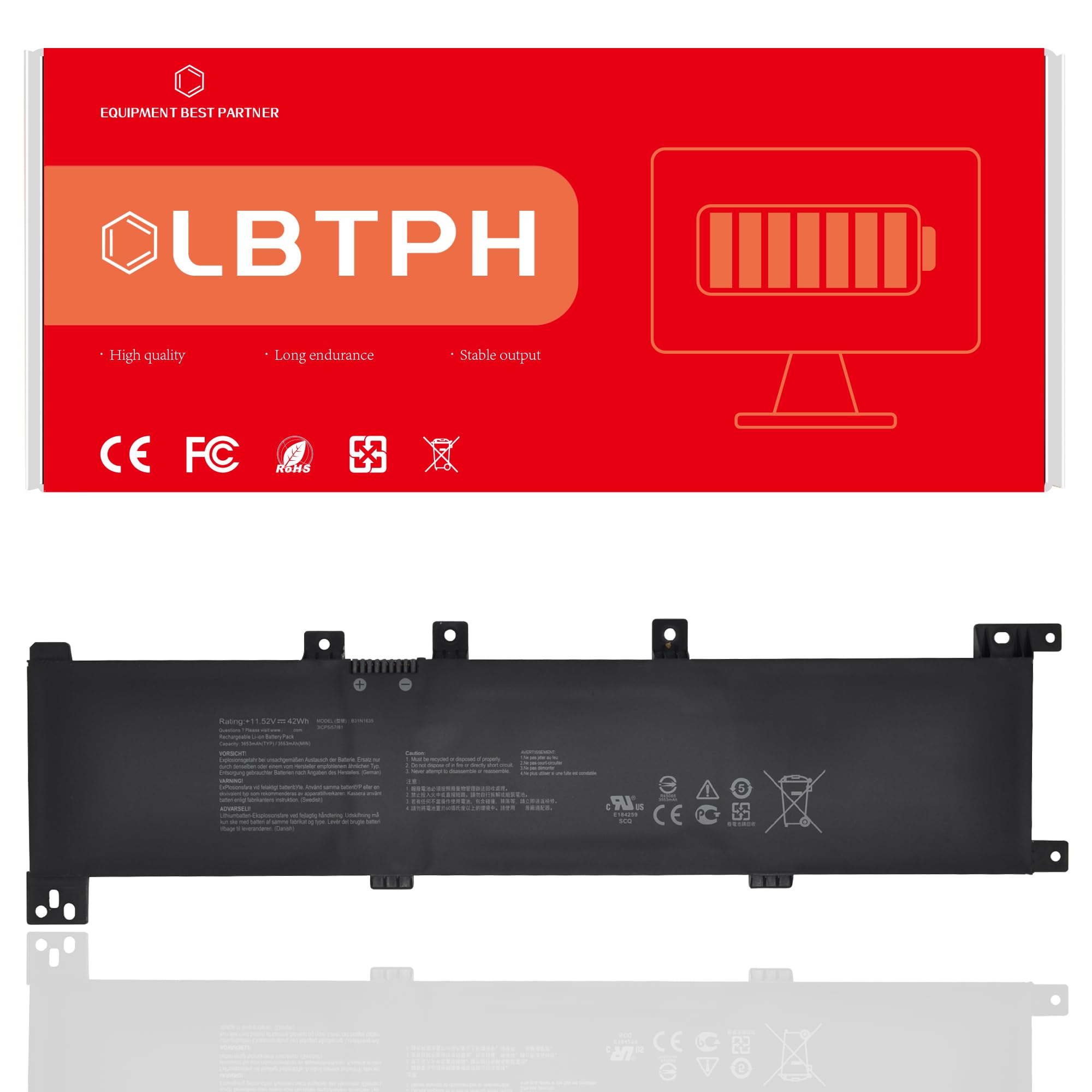 Amazon.com: LBTECH B31N1635 B3INI635 Battery for ASUS VivoBook Pro