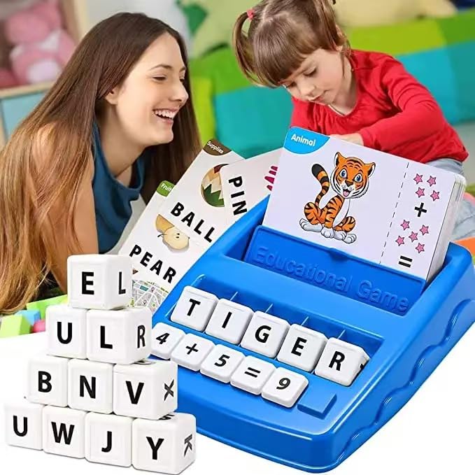 Matching Letter Game - Sight Word Games, Educational Toys for Kids 5-7 Year Old, 2 in 1 Spelling and Counting Preschool Learning Toys Math Flash Cards Preschool Games for Ages 3-8 - Image 5