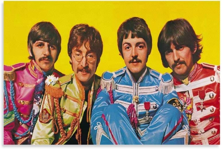 Imprimé sur toile 50×70 cm sans cadre classique jaune affiche les Beatles affiche peinture décorative salon affiche… - Les Beatles, Paul McCartney, John Lennon, RIngo Starr, George Harrison Imprimé sur toile 50x70 cm sans cadre classique jaune affiche les Beatles affiche peinture décorative salon affiche…