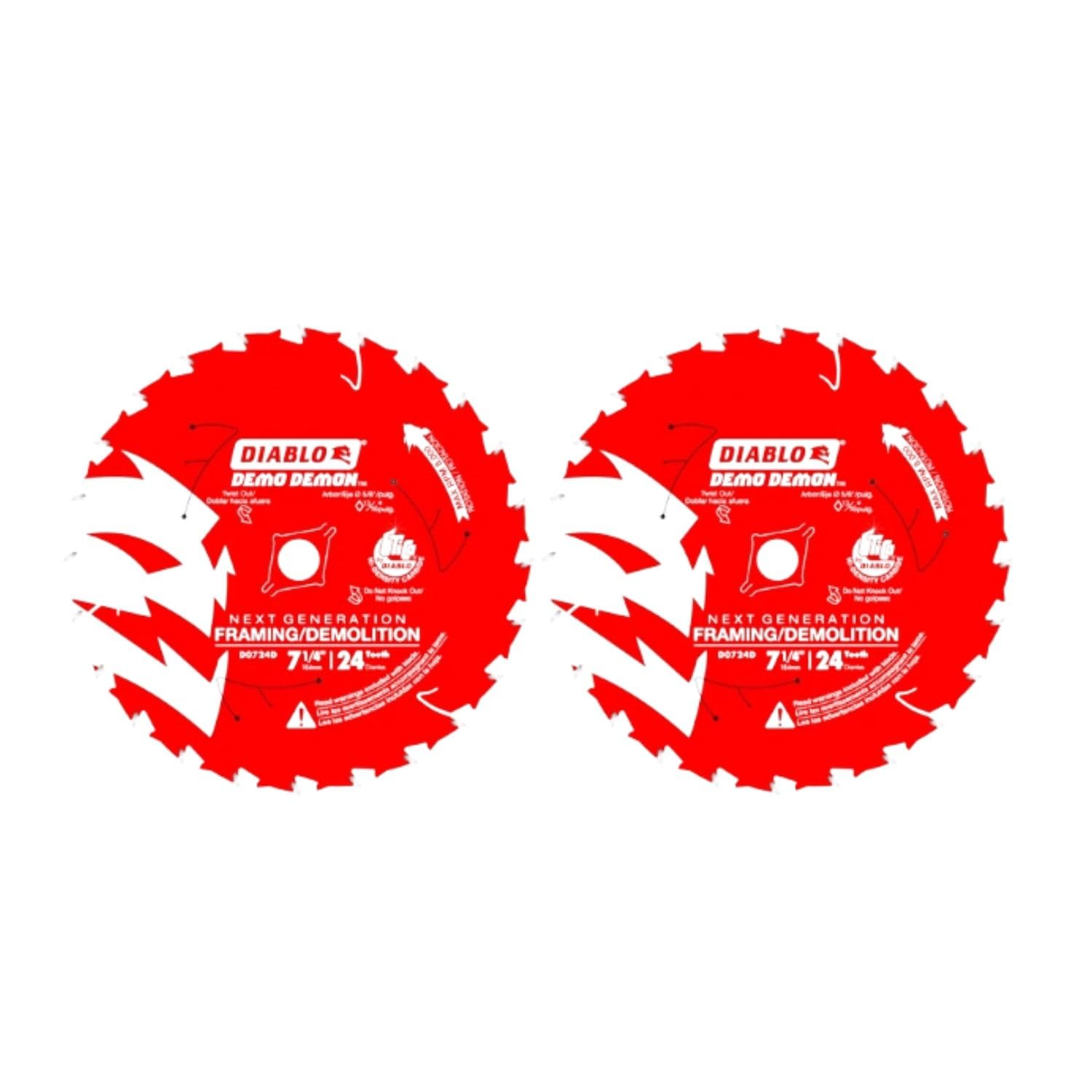 Diablo Demo Demon 7-1/4 Inch 24T Framing/Demolition Circular