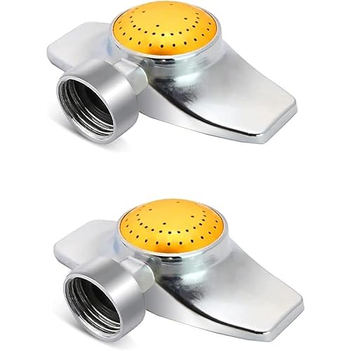 2 Pack 360 Degree Metal Spot Sprinkler - Small Garden Sprinklers for Lawns, Circle Pattern with Gentle Water Flow, Up to 30ft Coverage