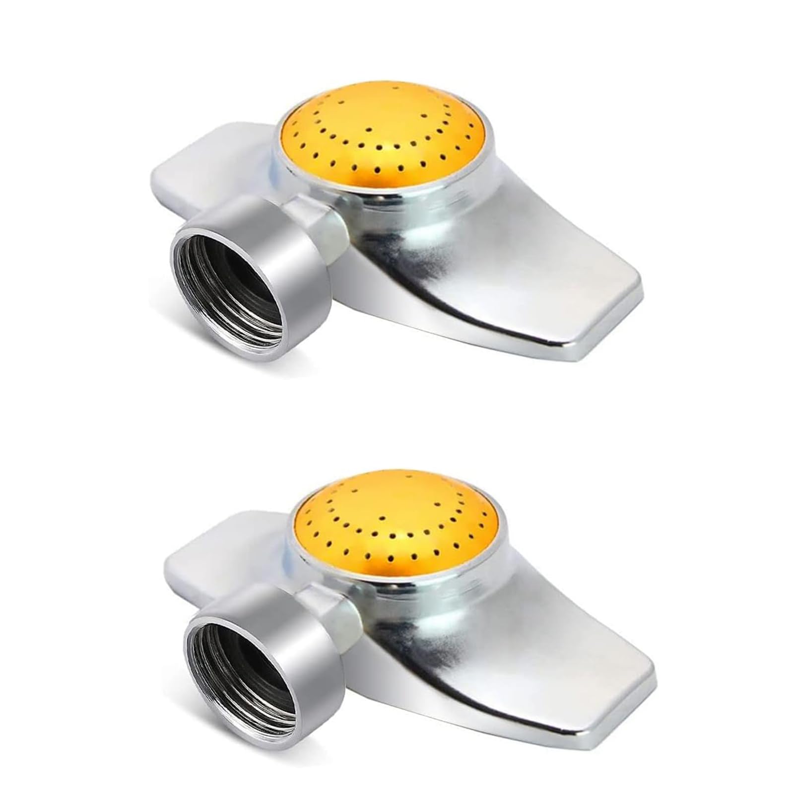 SYOOY 2 Pack 360 Degree Metal Spot Sprinkler - Small Garden Sprinklers for Lawns, Circle Pattern with Gentle Water Flow, Up to 30ft Coverage — image 1