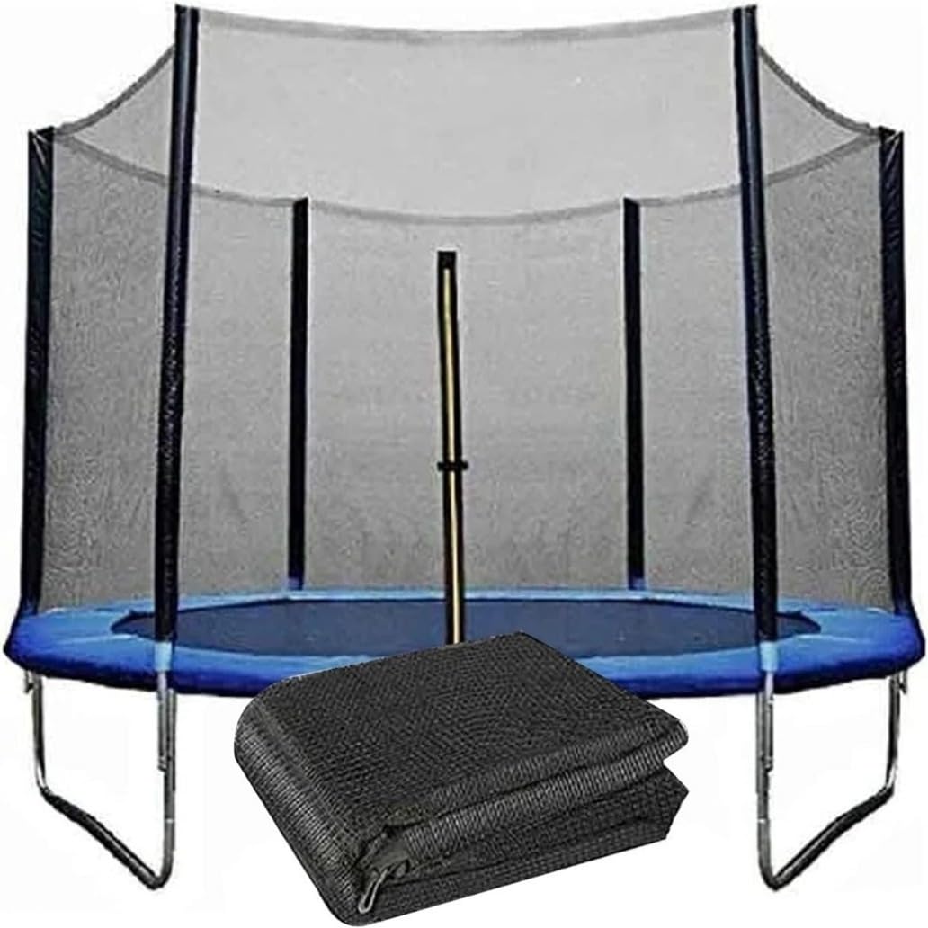 SONGDIQI Replacement Trampoline Safety Net Enclosure Surround for 8ft 10ft 12ft 13ft 14ft Round Outdoor Trampolines, for Outdoor Circular Garden Trampoline(16ft-12 poles)