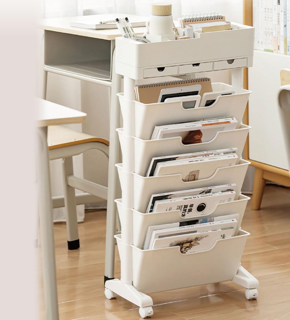 Amazon｜文房具などたくさん収納可能 収納ワゴン収納ワゴン キャスター
