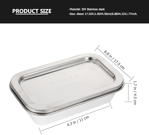 Miniatura 8 de Cabilock Mantequillera ancha con tapa para mantequilla con suministro de cocina de acero inoxidable 304 para el hogar