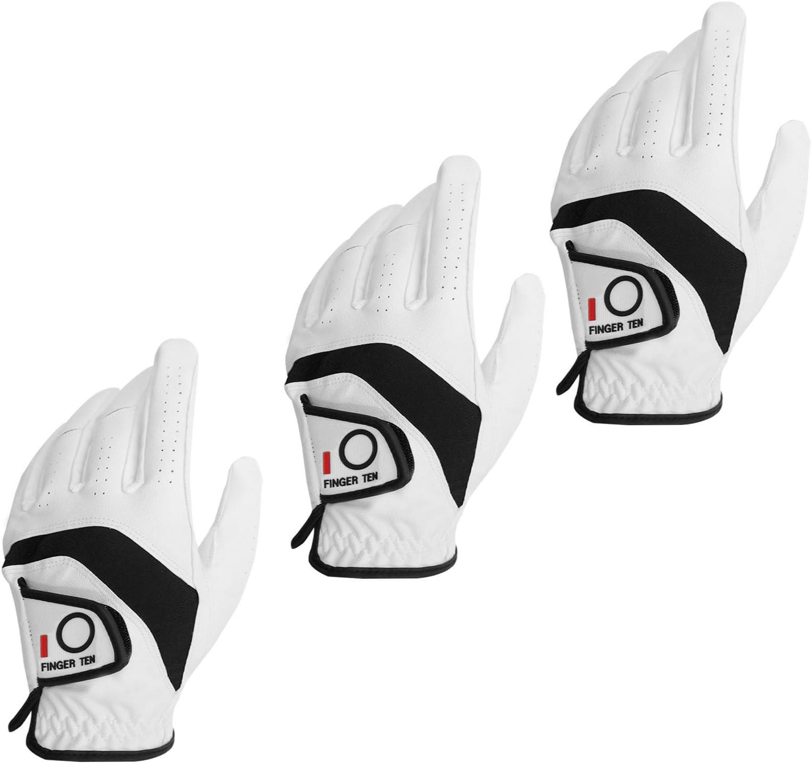 Golf Gloves Men 3 Pack Non-Slip Palm | Soft Comfortable Durable Grip, Breathable & Lightweight Design, Flexiblely Consistent Control In All Weather
