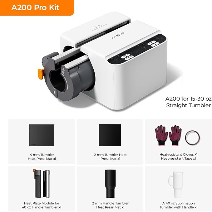 Prensa Térmica Automática HTVRONT A200 para Tazas y Vasos miniatura 3