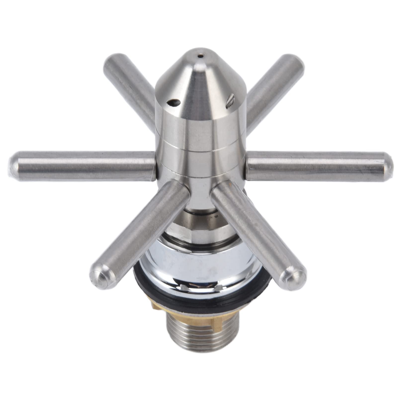 EMUKOEP Grifo con Enjuague de Vidrio para Fregadero de Acero Inoxidable para Bar, Cafetería, Restaurante, Lavavasos de Vidrio que Ahorra Agua para Vino, Cerveza, café, 10x10,5 Cm