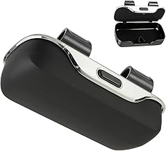 Car Visor Glasses Holder, Car Eyeglass Holder, Glasses Protective Box, Car Lens Holder, Eyeglass Hanging Eyeglass Holder (Black)