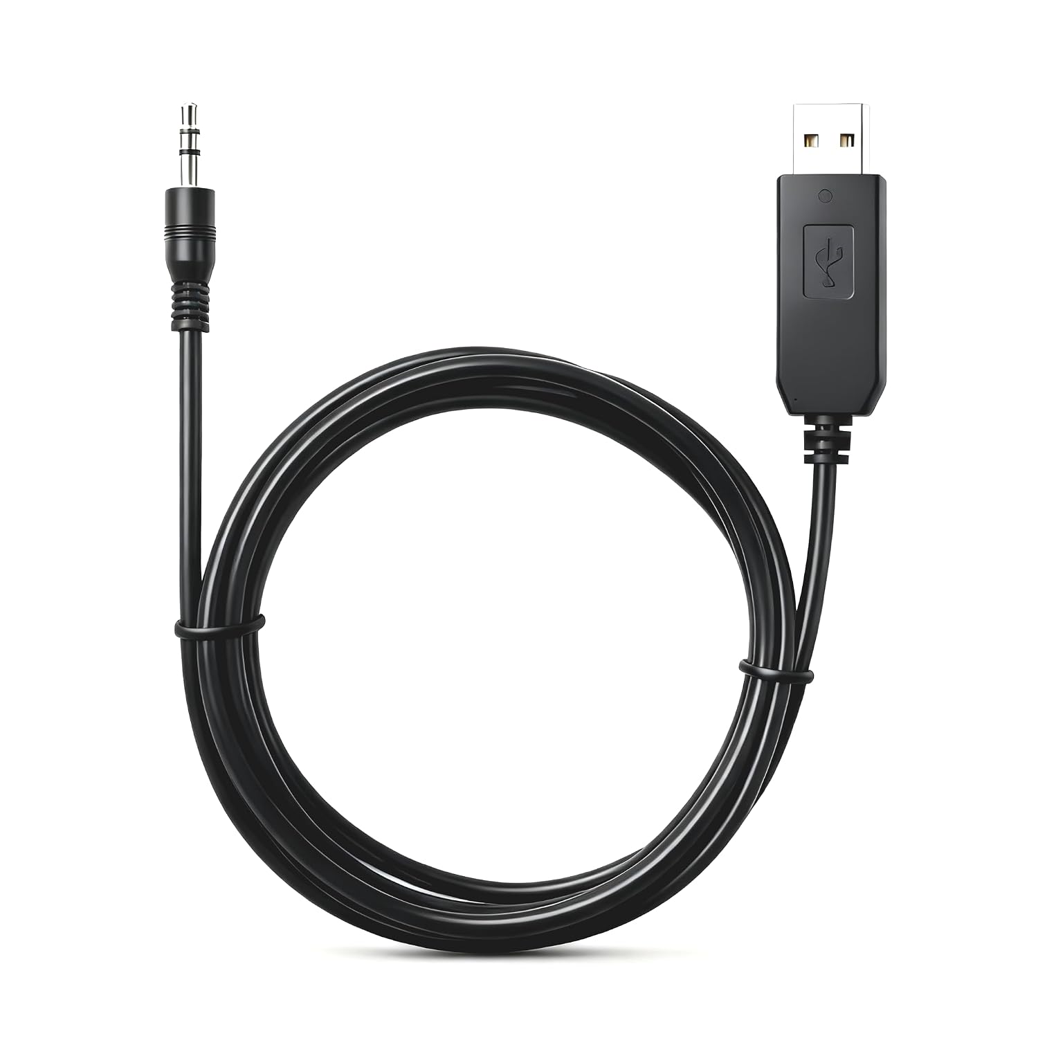 USB Programming Cable USB Uart TTL to 3.5mm 3-Pole Plug for ICOM Radio IC-F1000 IC-F2000 IC-2300H IC-2100H IC-2200H, PL2303 Chipset, OPC-478 Compatible, 1.8m/5.9ft