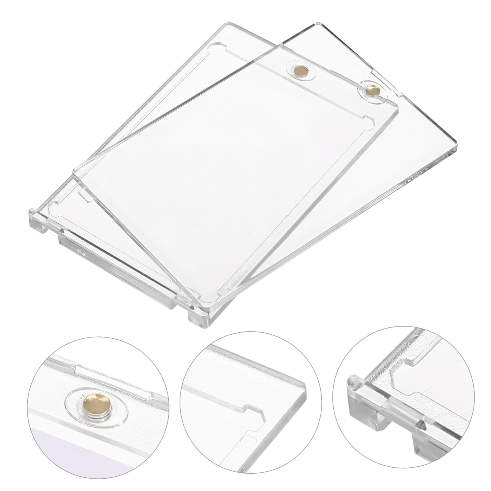 COHEALI 30pezzi Porta Carte Magnetico Trasparente Custodia Per Carte Da Gioco Custodie Protettive Per Collezione Di Da Baseball e Figurine Sportive