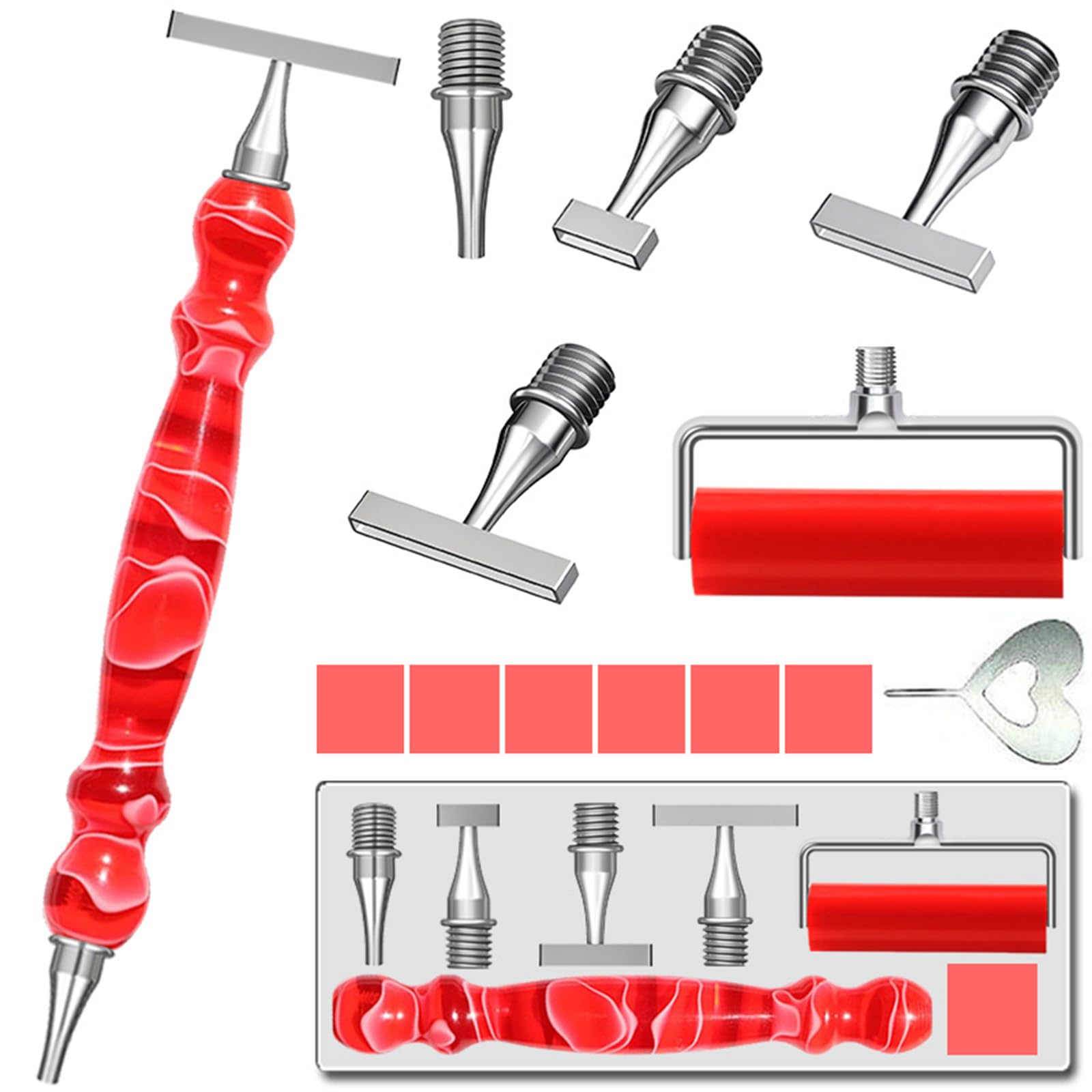 LEIYULY 13 PCS Thin Diamond Art Pens, Ergonomic Diamond Art Accessories