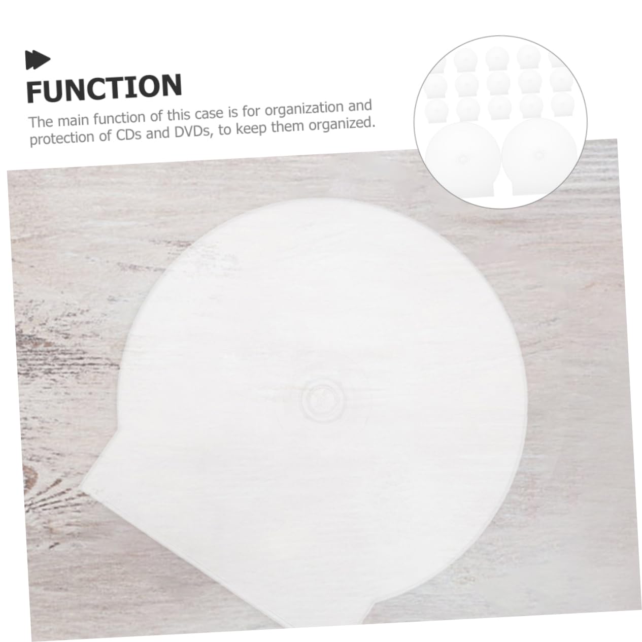 Custodia in Plastica Trasparente Per Cd e Dvd Singoli, Porta Cd Leggero e Portatile, Confezione Da 50 Pezzi, Per Viaggi, Auto e Archiviazione Domestica