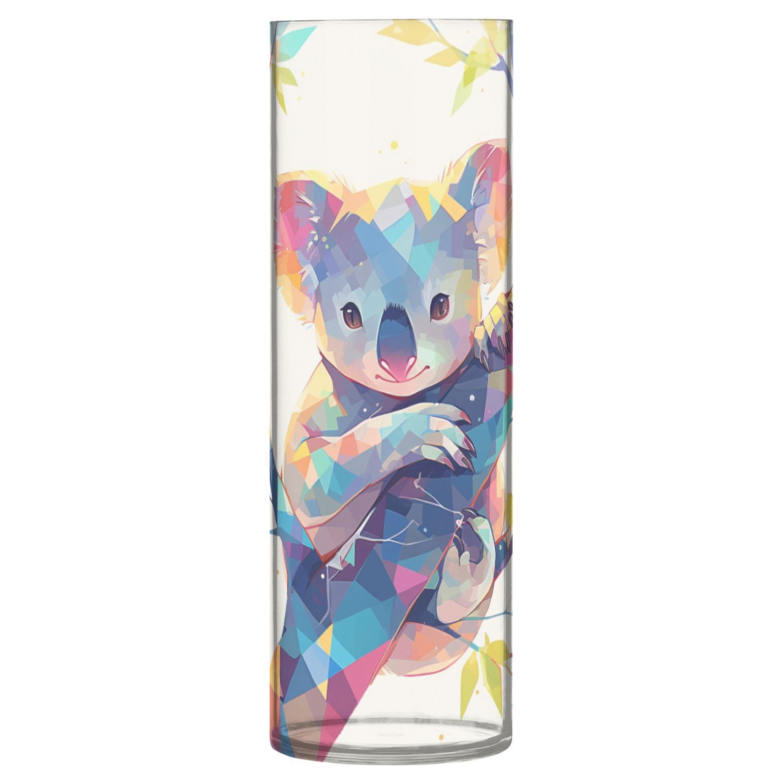 Vase rustique koala plastique coloré 30 cm anti-casse pour étagère et table
