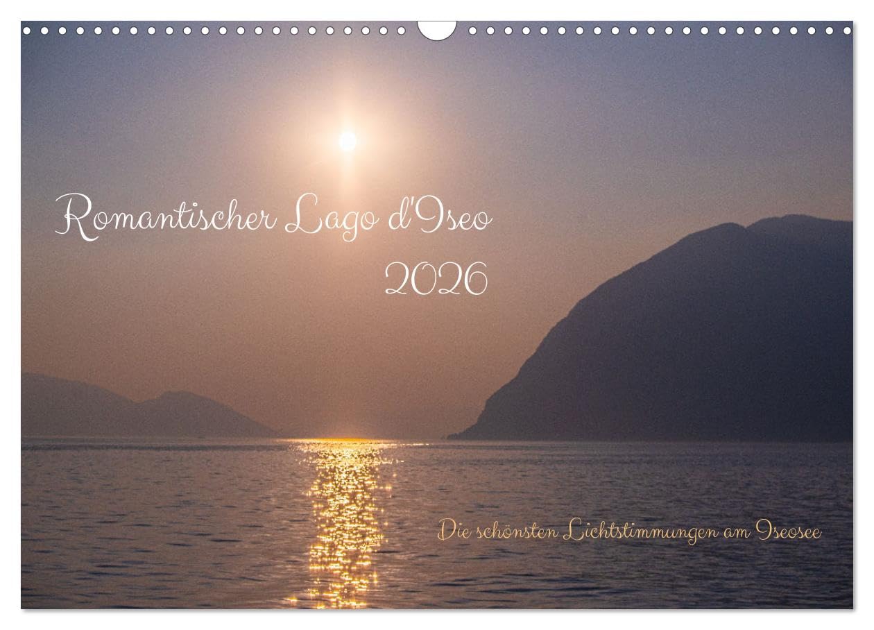 Romantischer Lake Iseo UK-Version (Wall Calendar 2026 DIN A3 Landscape), CALVENDO 12 Month Wall Calendar — image 1