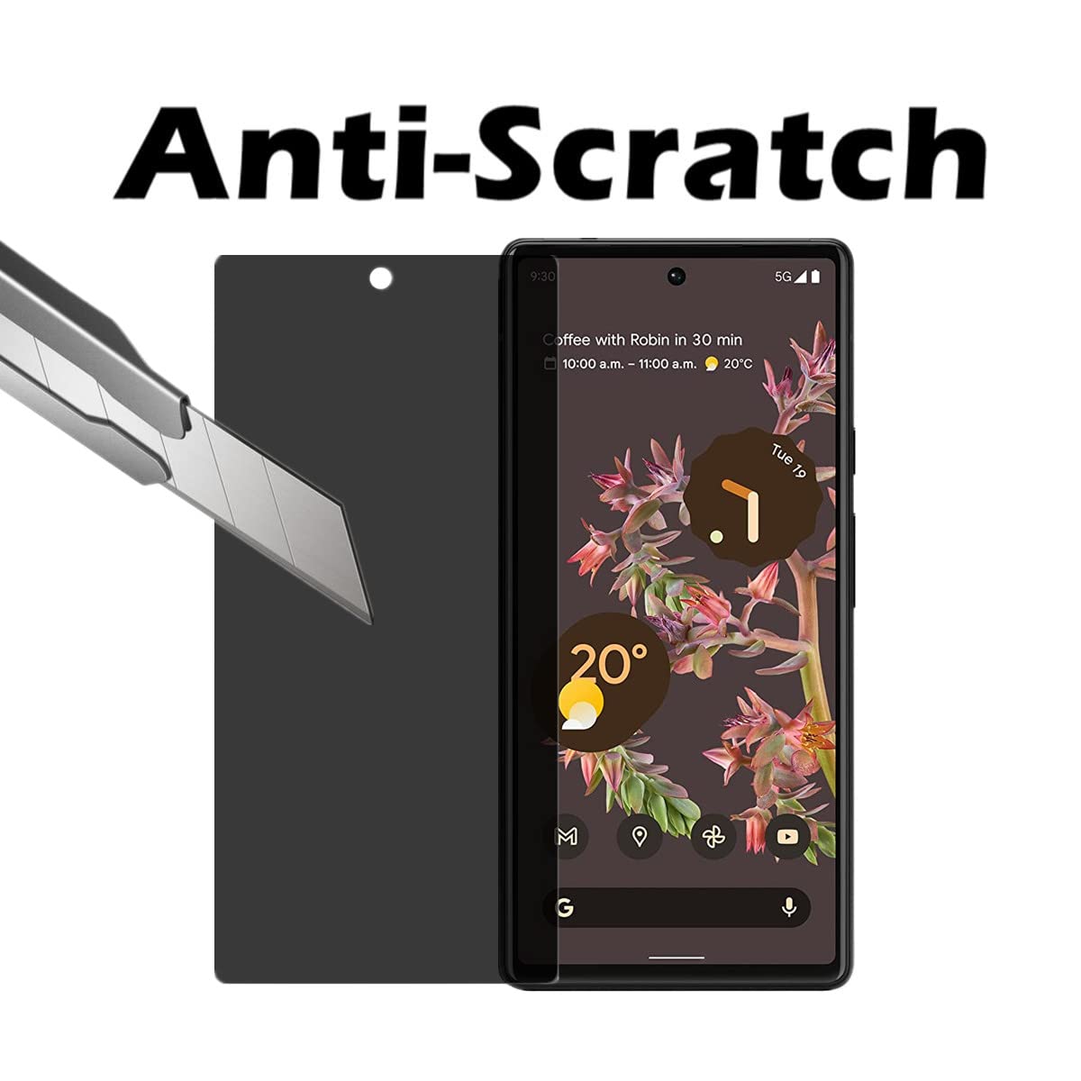 Amazon.com: AISELAN for Google Pixel 6 Privacy Screen Protector,[2
