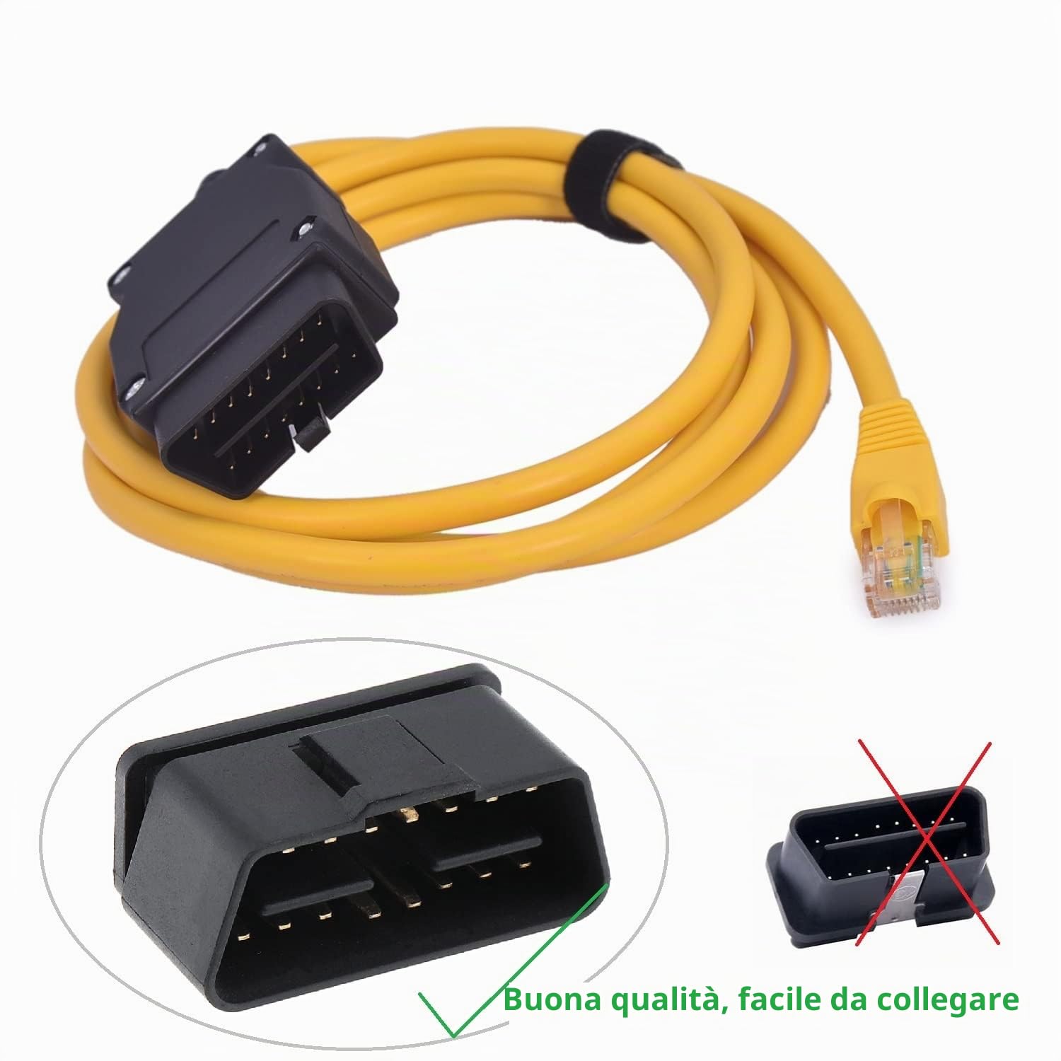 AntiBreak ethernet enet to obd2 E-sys Cable Tools E-SYS rj45 enet to OBD2 f Series 2M compatible BMW