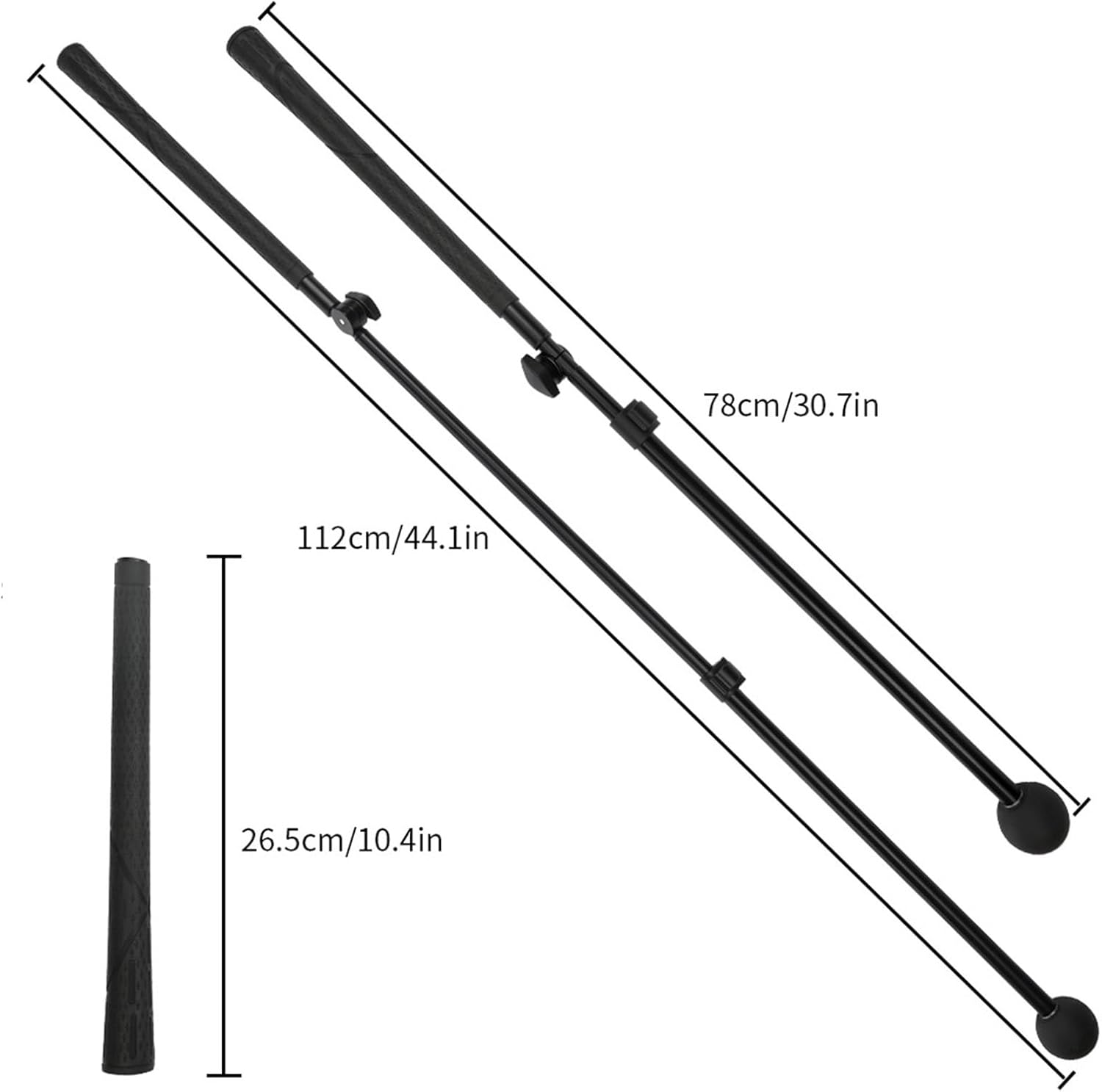 Telescopic Golf Swing Trainer Postures Corrector Portable Training Tool for Grip Strength Practice Stick Enduring Training Club Practice Stick