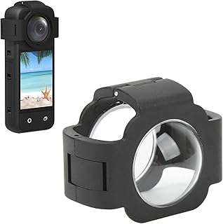X3 Action Camera Lens Guards, Panoramic High Transmittance Lens Protector Guard Quick Release Lens Guards Frame Cover, for Insta360 X3, Action Camera Accessories