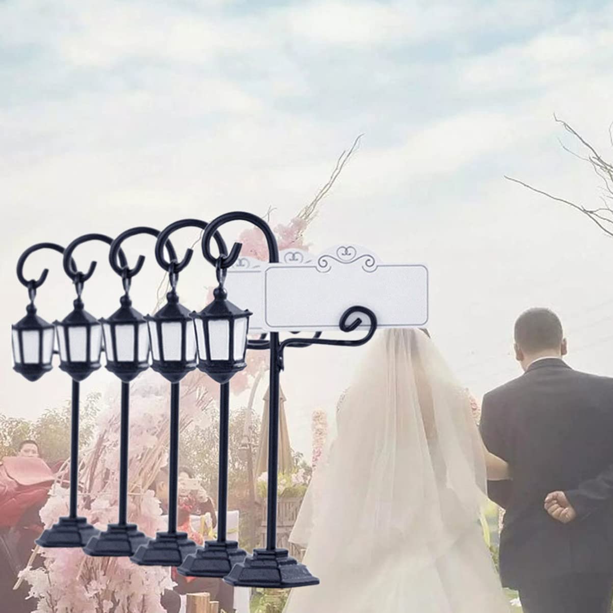 MAGICLULU 18stücke Teiliges Platzkartenhalter Für Hochzeiten Kreative Tischdekoration Für Braut Hotel Und Feiern Schwarz