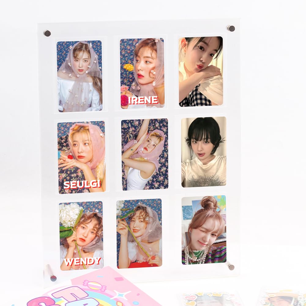 Amazon.com: Baskiss Standing Card Holder, 66 x 91 mm, Ultra Clear