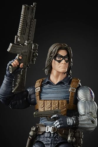 Miniatura 8 de Marvel Hasbro Black Widow Legends Series - Figura de acción coleccionable de soldado de invierno de 6 pulgadas, diseño premium, 2 accesorios, a