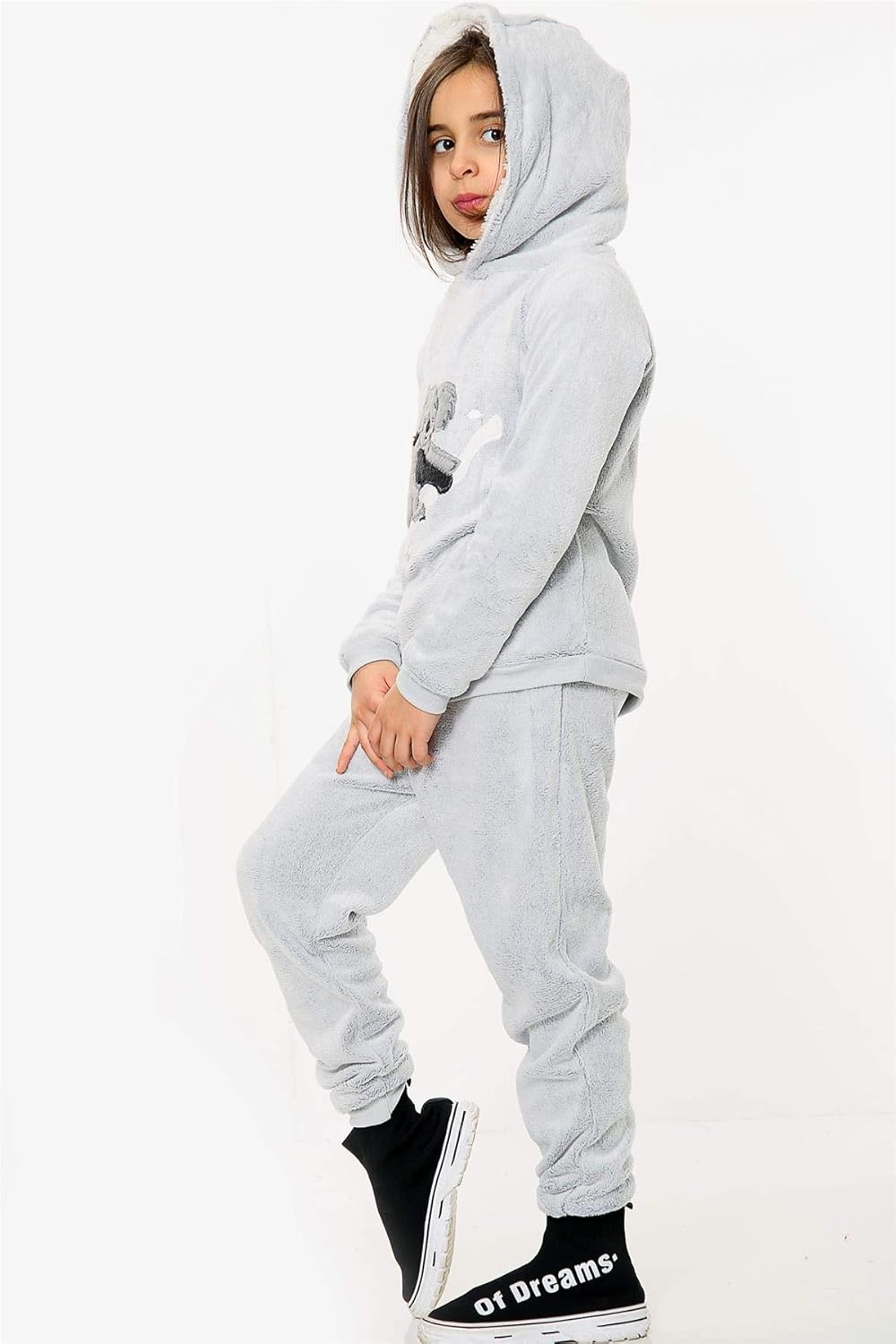 A2z 4 Kids Kids Girls Boys Pyjamas Extra Soft Koala Loungewear Hooded Sleepwear Flannel Fleece Trendy Fashion Outfit Sets Nightwear Pjs New Age 2 3 4 5 6 7 8 9 10 11 12 13 Years Sleepwear Robes Clothing Mosslounge Club