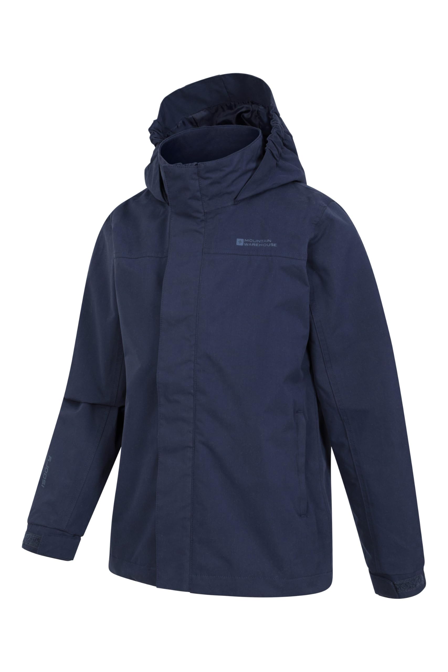 Mountain Warehouse Veste imperméable Solar pour Enfant - Tissu Anti-déchirure, Coutures collées, Poignets et Capuche réglable - Printemps L’été