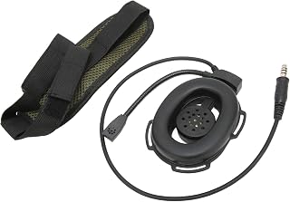 Fone de ouvido resistente, estrutura resistente PU fio elástico para motocicleta fone de ouvido unilateral ventilado almofadas para PD-785G para PD-780 para PD-785(Preto)