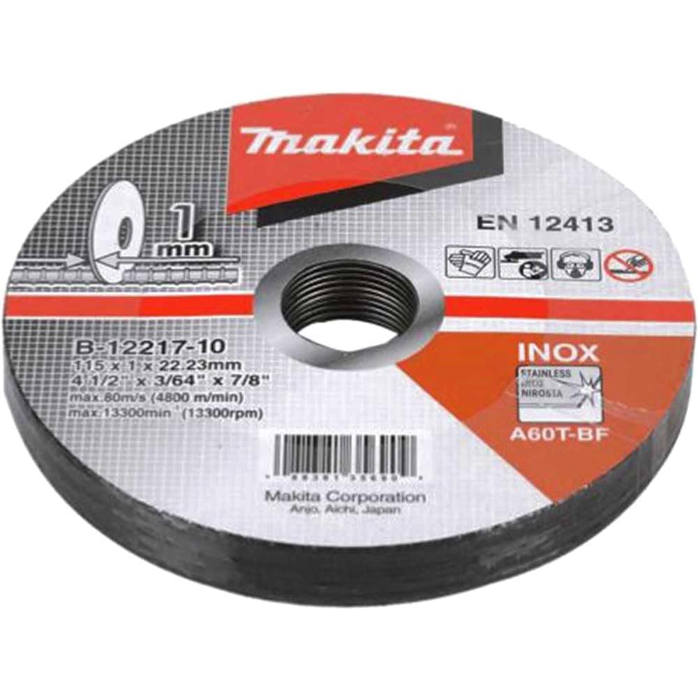 Makita B-12217-10 Cienkie kółko tnące 115 x 1 x 22,23, wielokolorowe