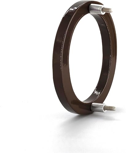 Miniatura 3 de Montague Metal Products MHN-04-F-RB1-0 Números de casa de dirección flotantes modernos de aluminio cepillado sólido, 4 pulgadas, bronce romano