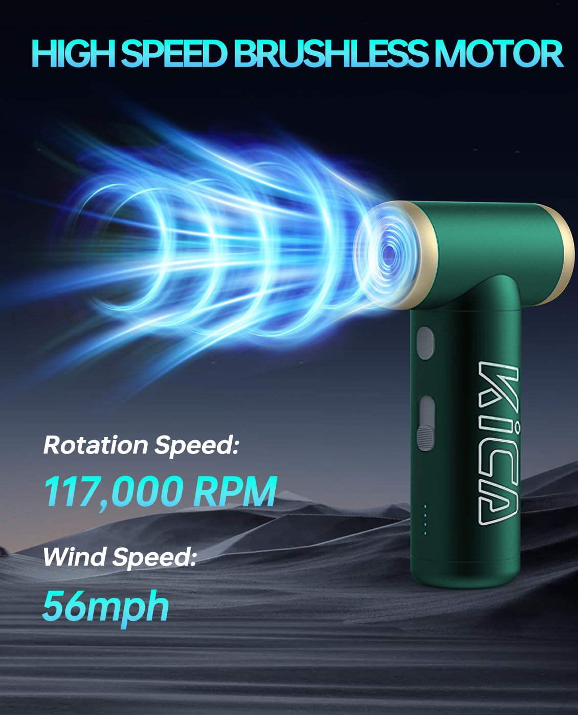 Amazon | KiCA JetFan 2S 多機能 エアダスター 充電式 (レッド) ミニ型