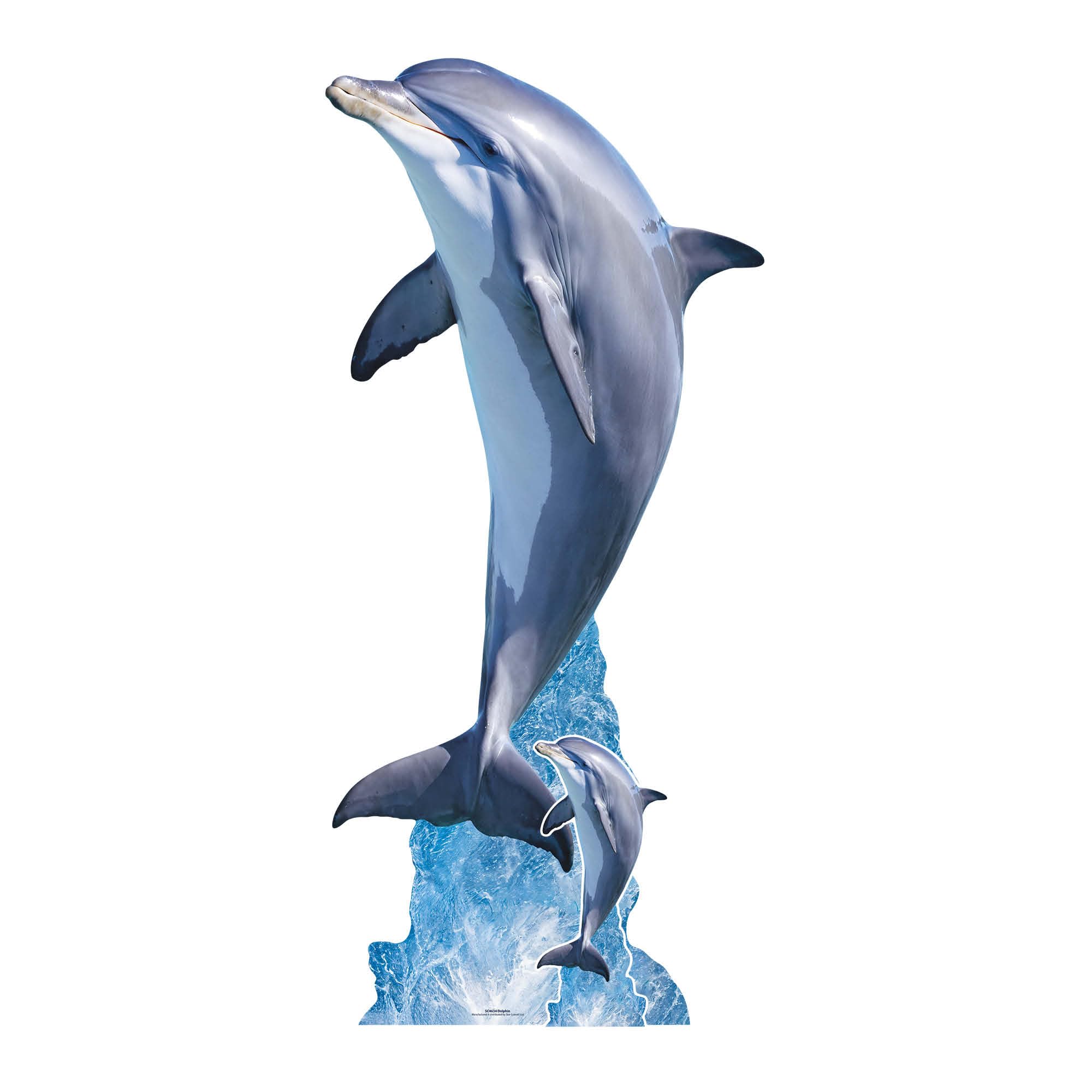 Star Cutouts SC4634 Dolphin Leaping From Sea Cardboard Cutout 195cm – Fun Ocean Theme Display for Parties, Events & Marine Fans
