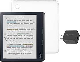 Kobo Libra Colour Black eReader with Case Bundle