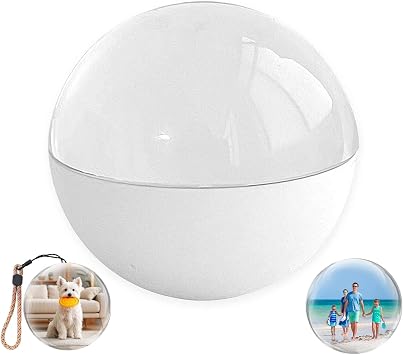 2.76" Crystal Ball Video Player, 3D Memory Orb Ball Digital Display Memory Sphere Lamp with Sound, Uploadable Videos & Photos, Personalized Gift for Birthday Anniversary Xmas