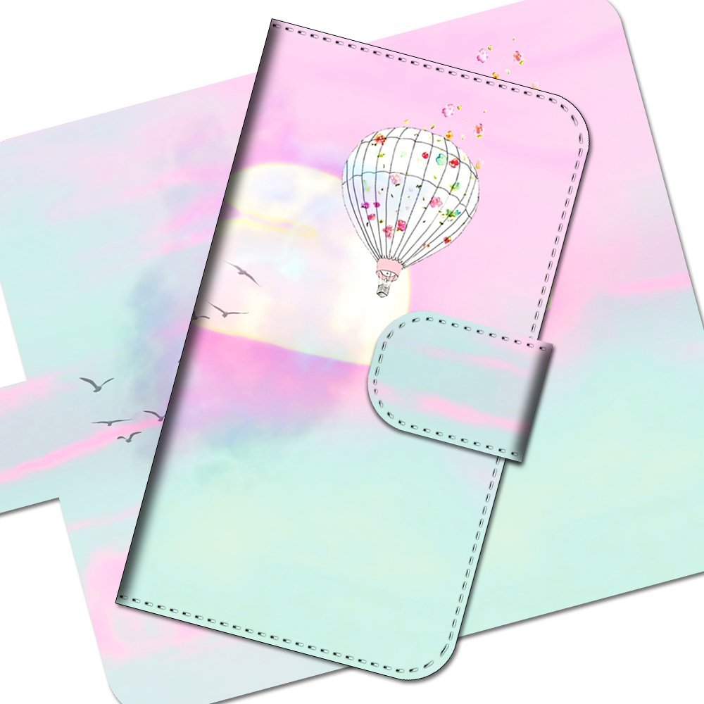 Amazon Co Jp Arrows Fit F 01h プリント ふわふわ気球 ピンク系のパステルカラーが神秘的でかわいい気球デザインのスマホケース 手帳型 スマホケース スマホカバー 家電 カメラ