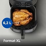 Philips Airfryer 2000 Series – Freidora Clásica 6,2L con Ventana, Tecnología RapidAir, 13 Modos de Cocinado, 90% Menos Grasa, Fácil Limpieza, Pantalla Táctil, Ahorro Energético (NA230/00) - 7