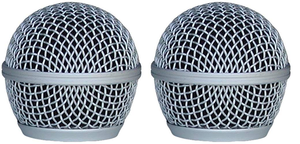 Audio2000'S ACC1001X2 2-Pack Dent Resistant Steel Grille-Mesh Microphone Windscreens