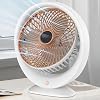 Rechargeable Desktop Fan, 3 Speed Tiers, 180° Adjustable Turn, Cooler, Silent Fan