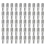 5mm Shelf Pins, Spoon Shape Cabinet Furniture Shelf Support Pegs Nickel Plated, 50 Pcs